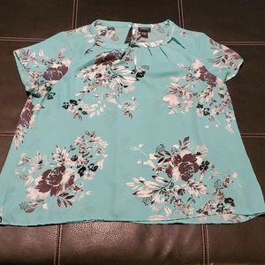 Torrid sheer floral shirt
